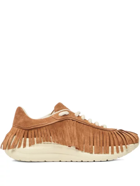 Sneakerși Casadei cu franjuri maro