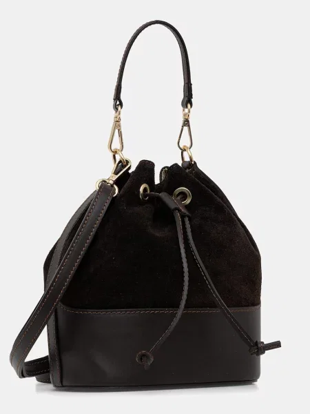 Кожаная сумка Answear.lab коричневая