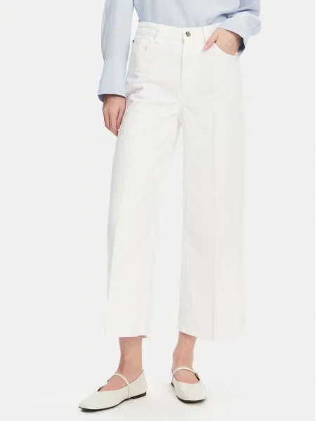 Tommy Hilfiger Jeansy Wide Leg biały