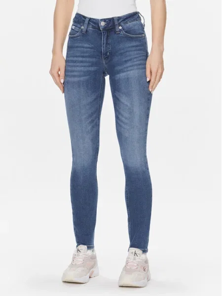 Calvin Klein Jeans Blugi Skinny Fit albastru