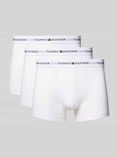 Tommy Hilfiger Obcisłe bokserki pakowane po 3 szt. Mężczyźni jednolity S/M biały
