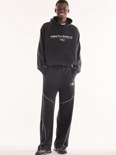 Махровые спортивные штаны New Balance черные