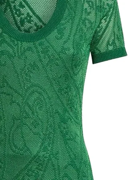 Scurt rochie Etro cu imagine cu model paisley verde