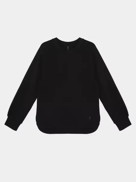 Світшот Skechers віскоза/поліестер чорний