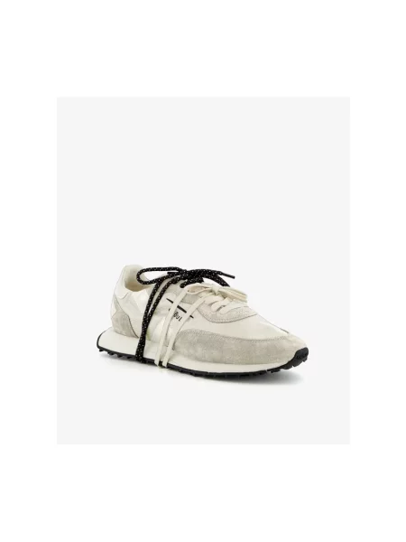 Sneakersy Ghoud zamszowe białe