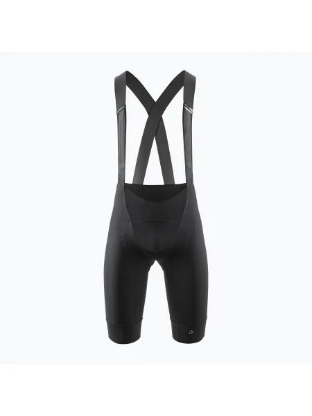 Pantaloni scurți cu bretele ASSOS Mille GTS pentru bărbați lung negru