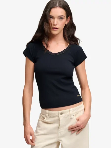 Superdry & Co Tričko ATH ESS tmavomodrá