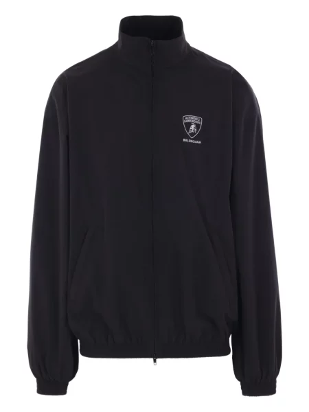 Geacă Balenciaga cu broderie negru