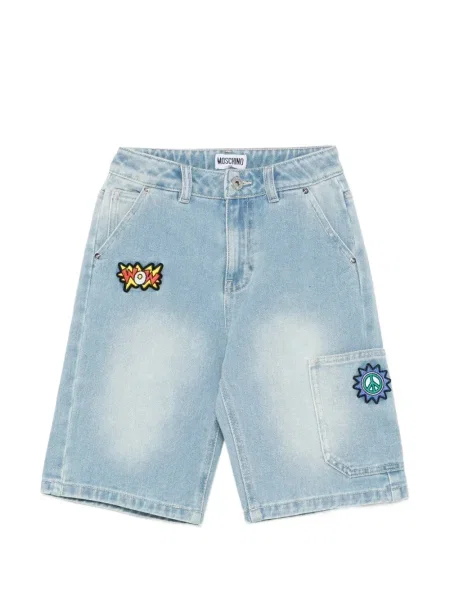 Szorty dziecięce Moschino niebieskie