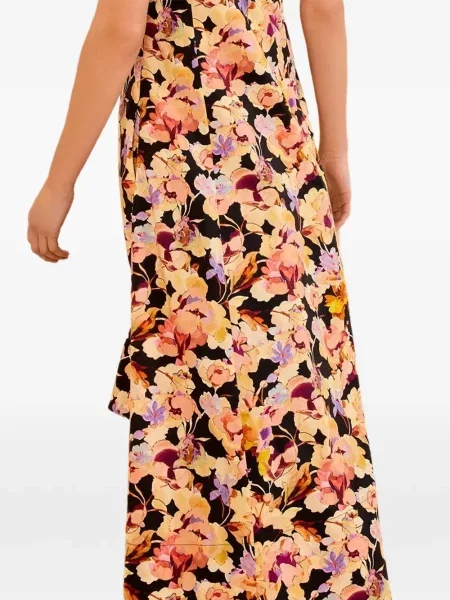 Rochie midi Ulla Johnson cu model floral cu imagine negru