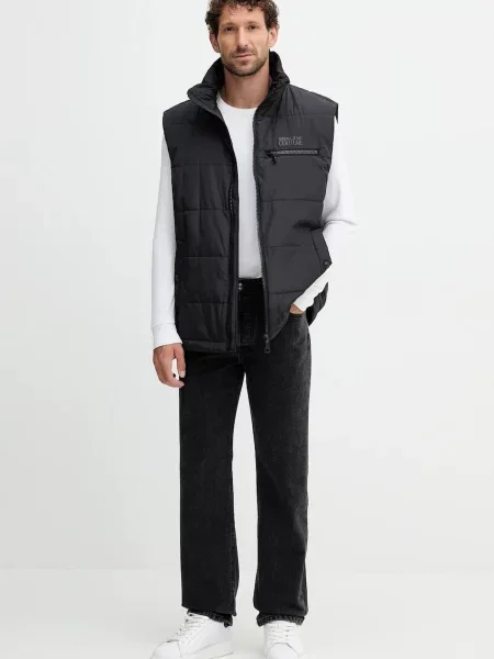 Versace Jeans Couture bezrękawnik przejściowy czarny