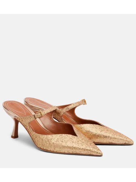 Papuci tip mules Zimmermann auriu