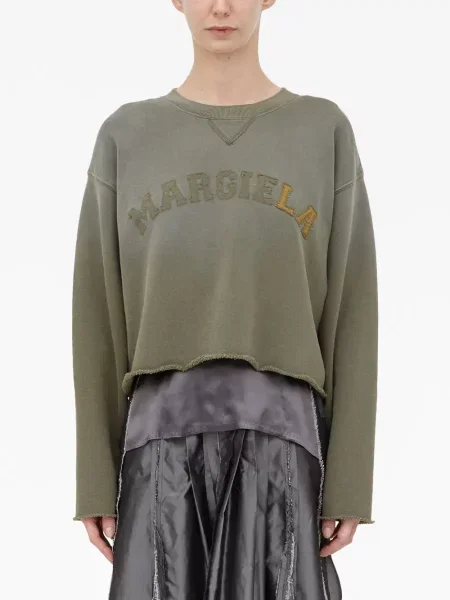 Raštuotas džemperis Maison Margiela žalia