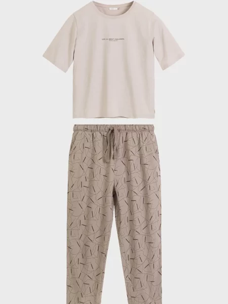 Піжама Atlantic бежева