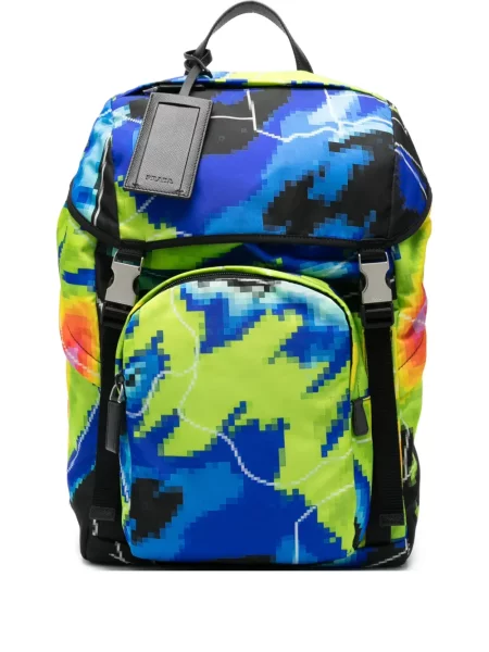 Rucsac Prada cu imagine verde