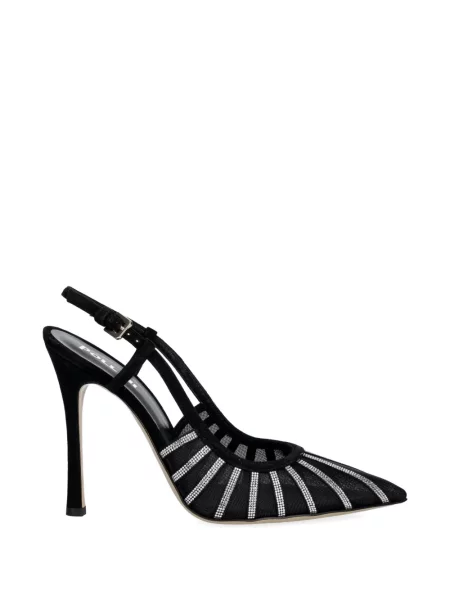 Pantofi cu toc Pollini plasă negru