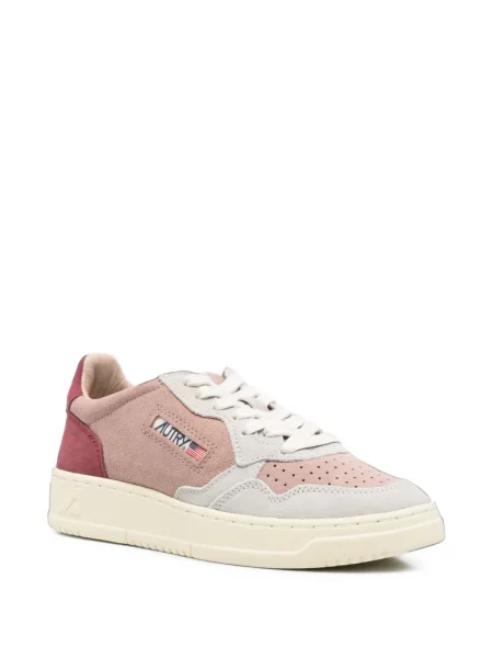 Sneakerși Autry din piele de căprioară roz