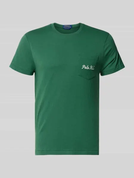 T-shirt Slim Fit z czystej bawełny z nadruk polo bear i nadruk z motywem Polo Ralph Lauren