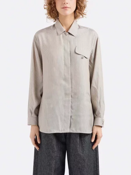 Сорочка Emporio Armani Icon Project бежевий