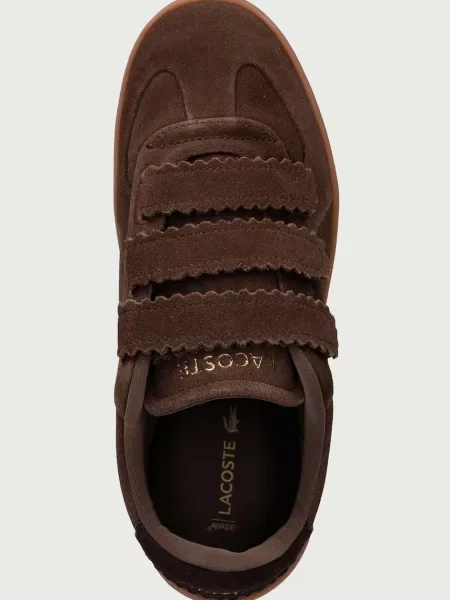 Lacoste BASESHOT STRAP sportcipő női velúr barna