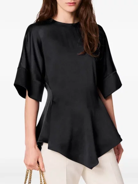 Top Stella Mccartney din satin negru