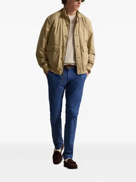 Șapcă Polo Ralph Lauren cu broderie din țesătură twill în carouri albastru