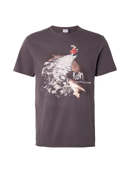 AMPLIFIED Tricou KORN FOLLOW THE LEADER maro / gri metalic / roșu alb