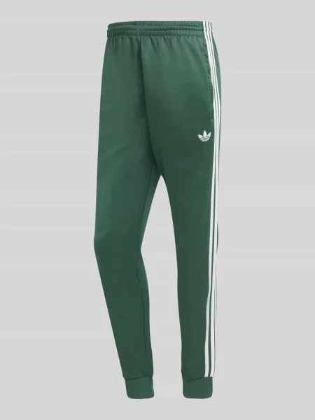 Spodnie dresowe o kroju slim fit z paski w kontrastowym kolorze Adidas Originals