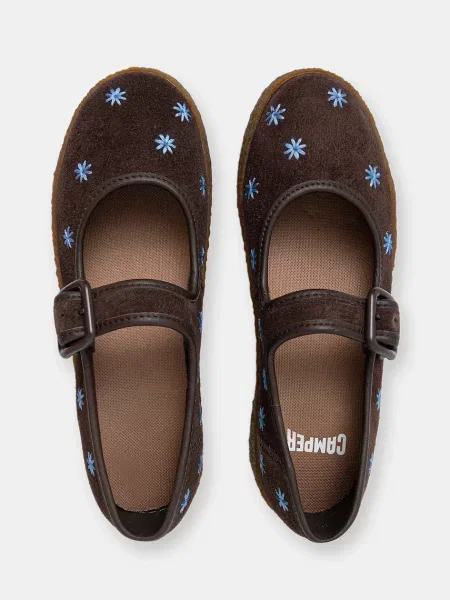 Замшевые балетки Camper