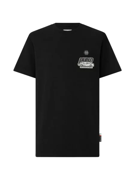 Tricou Philipp Plein din jerseu negru