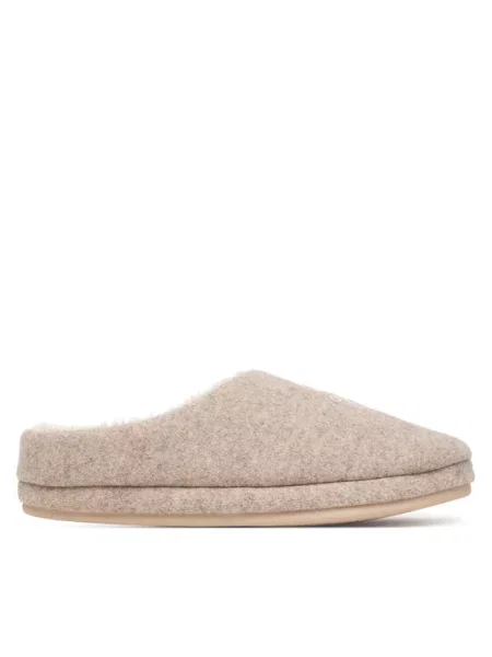 Tommy Hilfiger Papucs Th House Shoe Flannel bézs