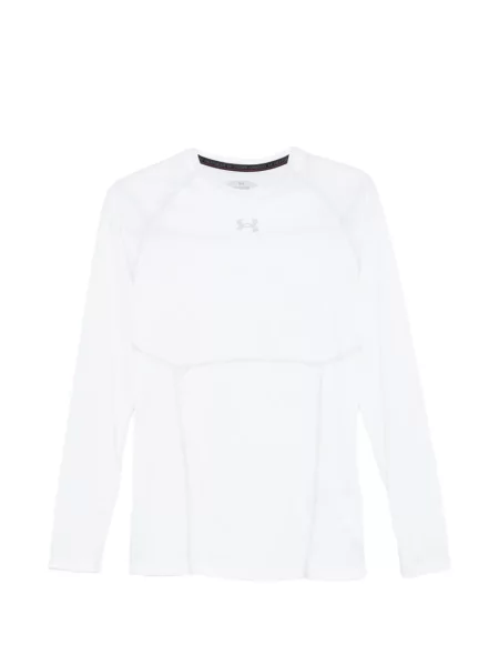 Lung tricou Under Armour cu imagine alb