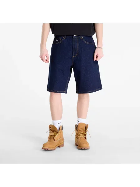 Šortky OBEY Bigwig Baggy Denim Short Rinse Indigo