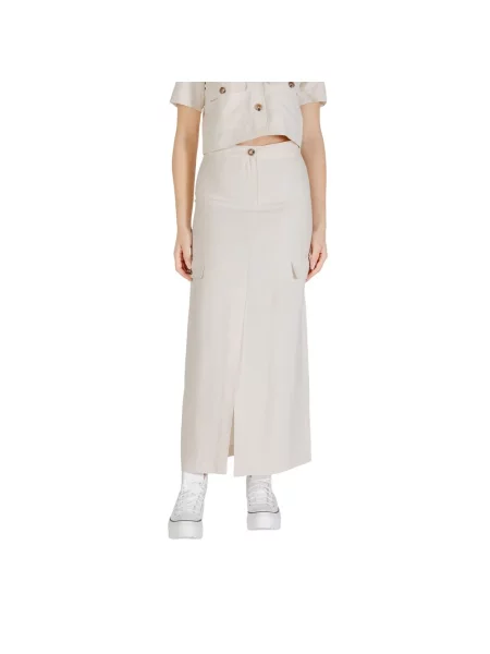 Maksi spódnica maxi Jacqueline De Yong biała