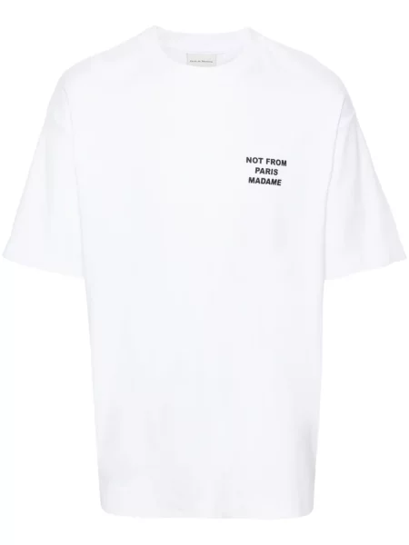 Tricou Drole De Monsieur cu imagine alb