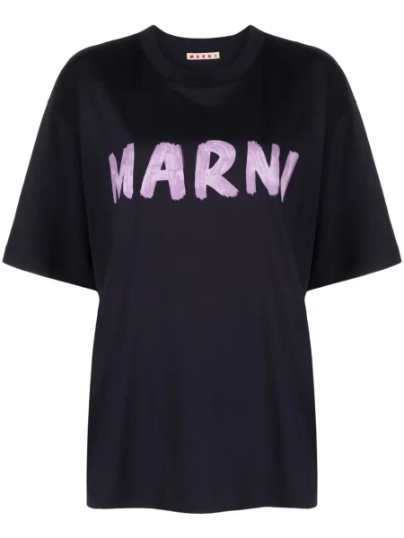 Tricou Marni cu imagine albastru