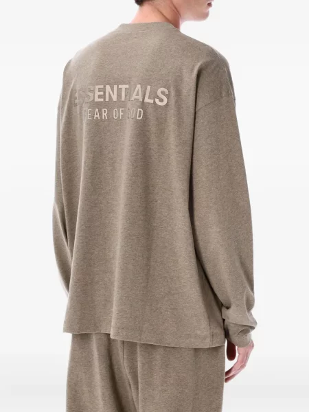 Ilgas marškinėliai Fear Of God Essentials ruda