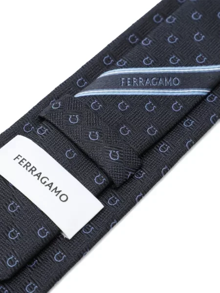 Cravată Ferragamo de mătase negru