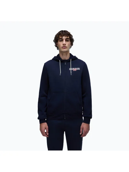 Tricou Napapijri B-Aylmer Full Ziphint bleumarin pentru bărbați