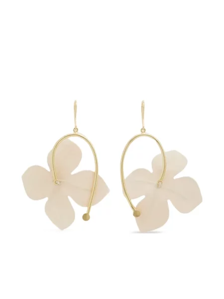 Cercei Marni cu model floral auriu