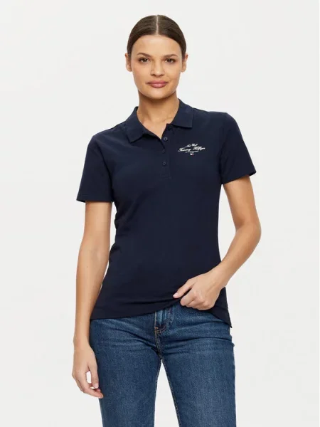 Polo majica Tommy Hilfiger modra