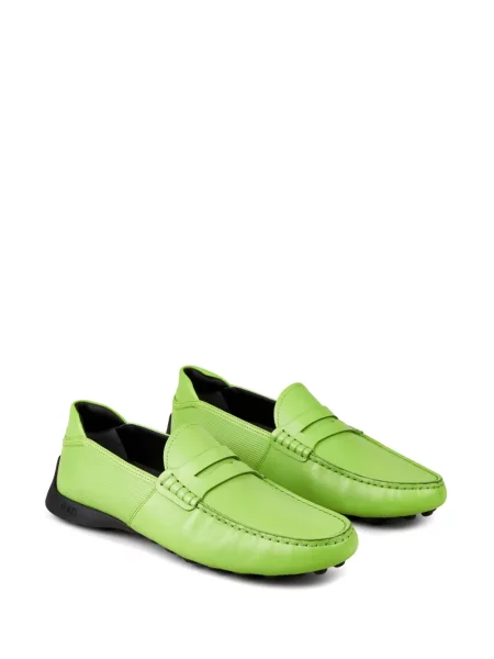 Iš natūralios odos slip on loaferiai Tod's žalia