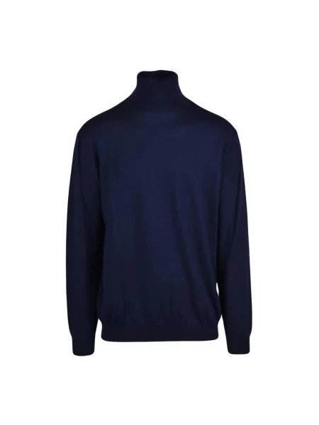 Sweter z golfem Add wełniany do golfa niebieski
