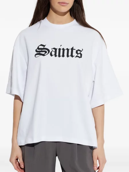 Tricou Allsaints cu imagine alb