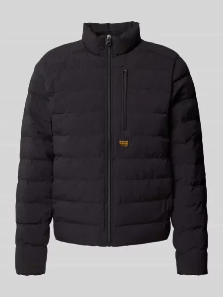 Kurtka pikowana z naszywką z logo model ‘Foundation’ G-star Raw czarna