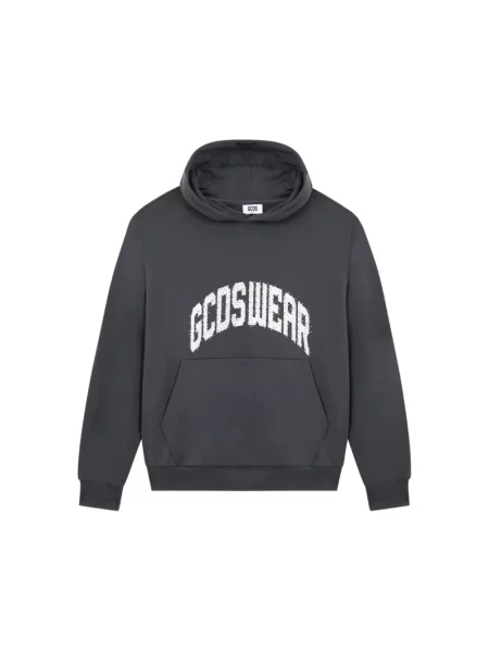 Bluza z kapturem Gcds z kapturem z dżetami szara