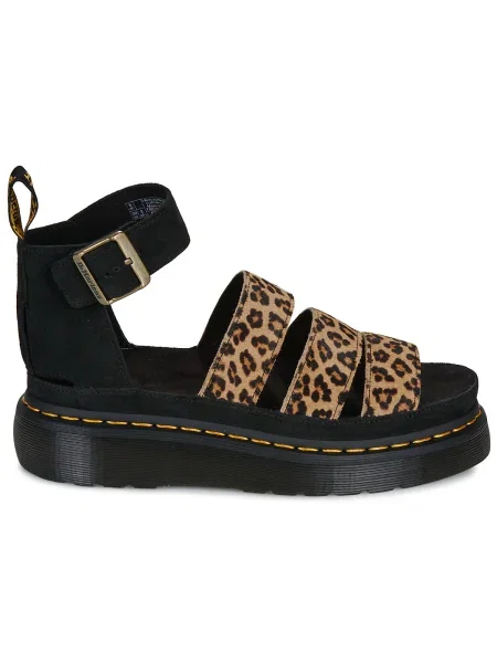 Pantofi Dr. Martens cu model leopard negru