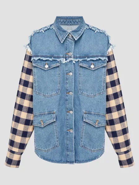 Джинсовая куртка Moschino синяя