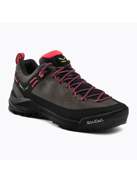Salewa Wildfire Кожени дамски ботуши за трекинг кафяви сиво