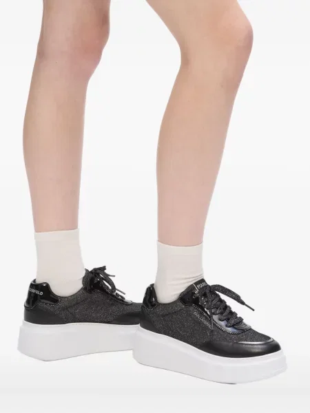 Sneakerși Karl Lagerfeld cu platformă negru